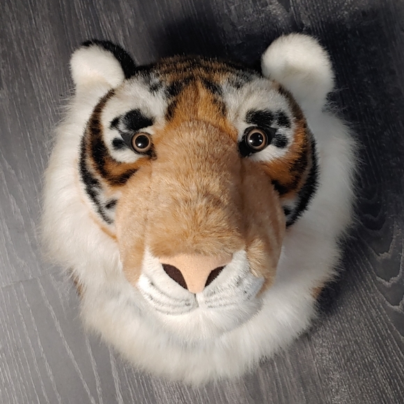 Wall Decor Vintage Gund Tiger Plush Head Mount Wall Hanging Poshmark